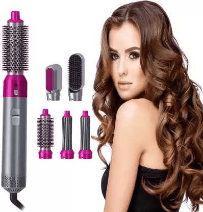 Escova Secadora e Modeladora 5 em 1 Profissional Venelle