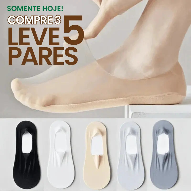 Super Liquidação - Meias Invisíveis Ortopédicas ConfortLife® -  [SOMENTE HOJE COMPRE 3 LEVE 5]