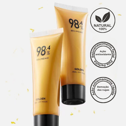 OuroVitality - Máscara Facial Rejuvenescedora de Ouro 24 Quilates com Ácido Hialurônico + Brinde Exclusivo🎁